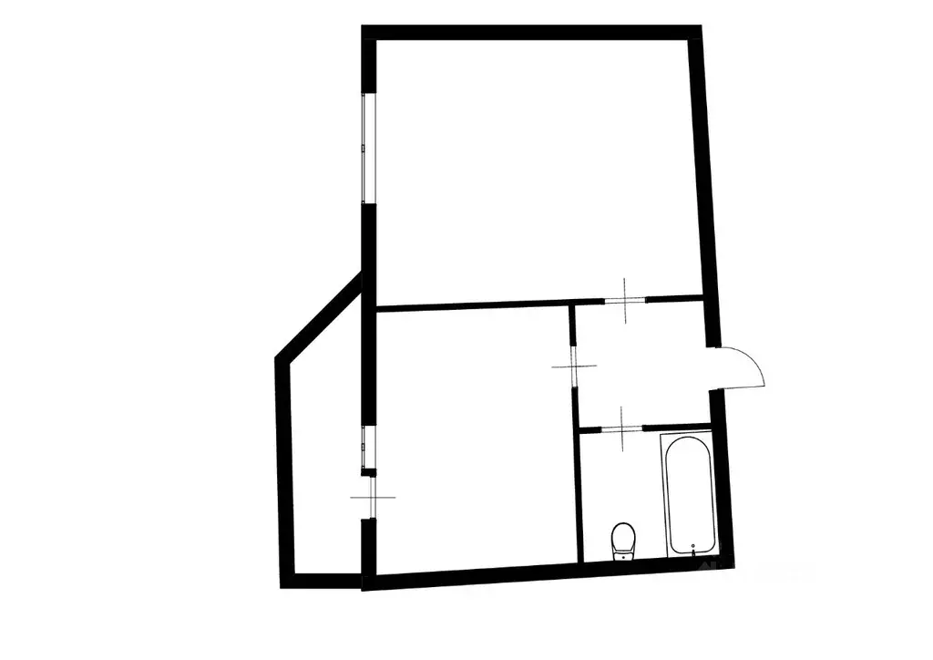 1-к кв. Татарстан, Казань ул. Зур Урам, 1К (37.0 м) - Фото 2