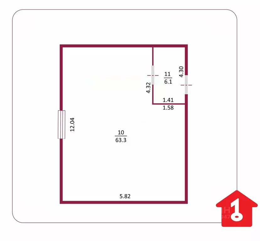 Помещение свободного назначения в Омская область, Омск Октябрьская ... - Фото 1