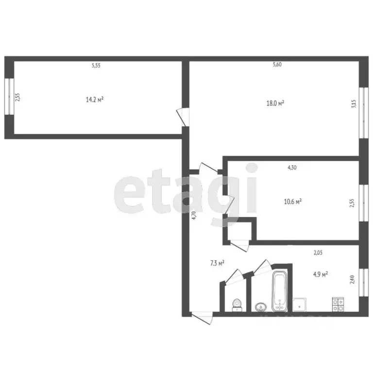 3-к кв. Крым, Джанкой ул. Восточная (64.0 м) - Фото 1