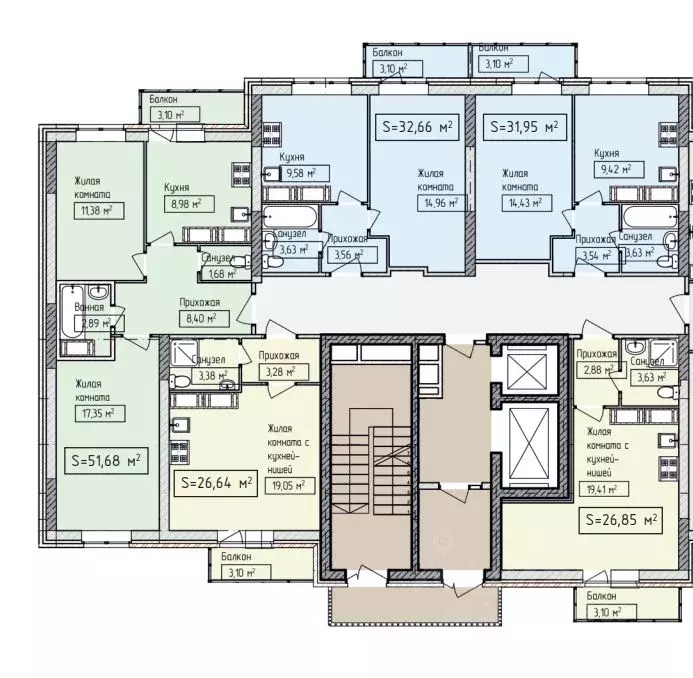1-к кв. Ярославская область, Ярославль ул. Строителей, 18 (32.9 м) - Фото 2