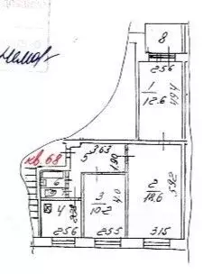 3-к кв. Московская область, Балашиха Железнодорожный мкр, ул. Пушкина, ... - Фото 2