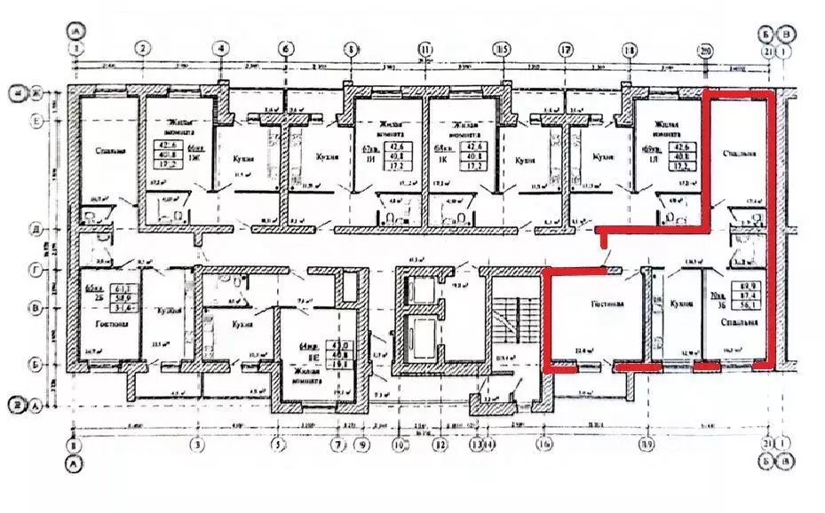 3-к кв. Тамбовская область, Тамбов Магистральная ул., 41к1 (86.0 м) - Фото 1