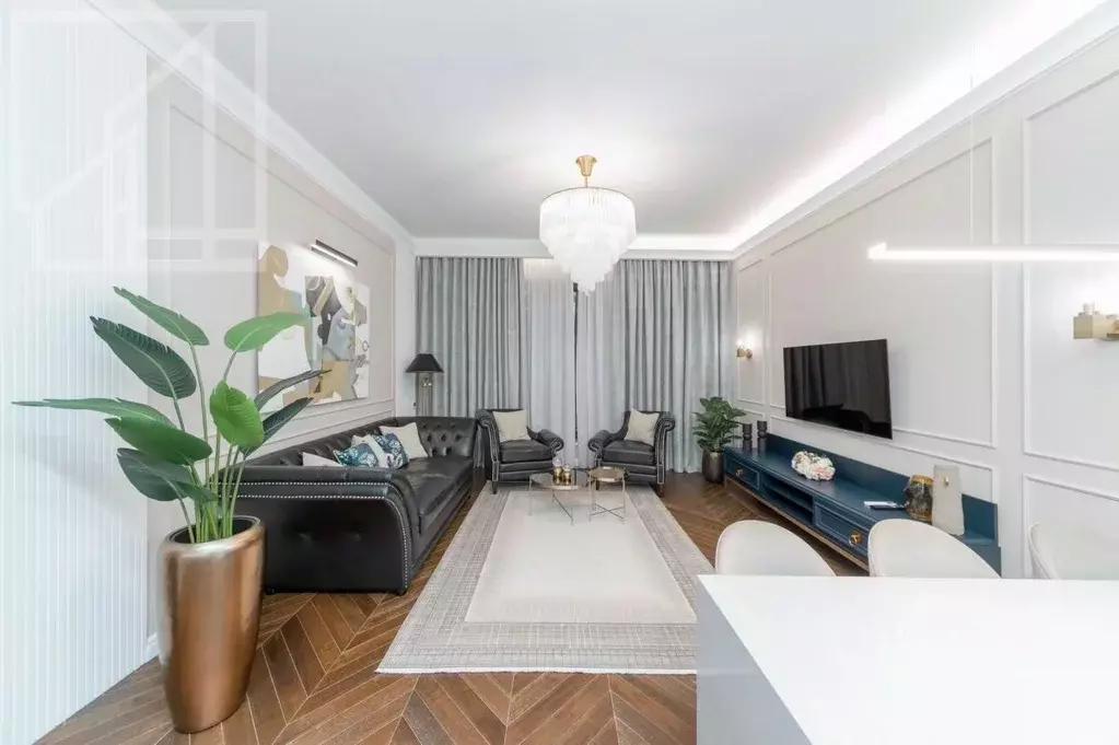 3-к кв. Москва ул. Усачева, 15А (106.3 м) - Фото 1