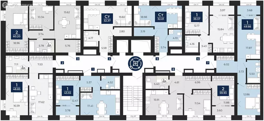 1-комнатная квартира: Новый Уренгой, район Северная Жилая Часть, ... - Фото 2