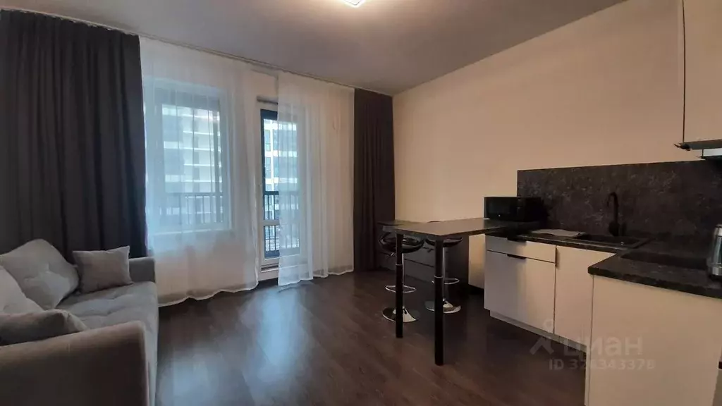 Студия Санкт-Петербург аллея Арцеуловская, 17 (24.7 м) - Фото 2