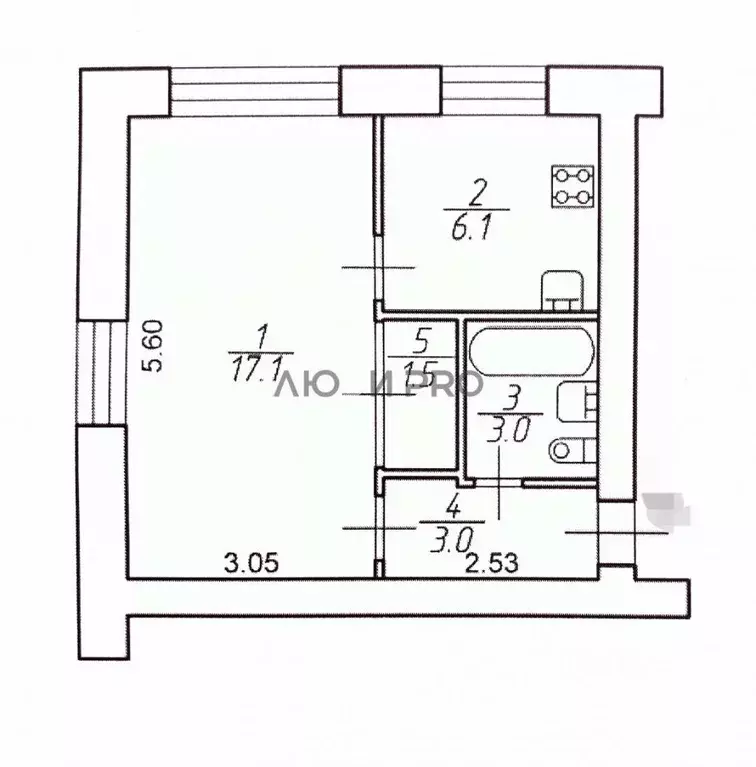 1-к кв. Ярославская область, Ярославль ул. Чкалова, 41 (30.7 м) - Фото 2
