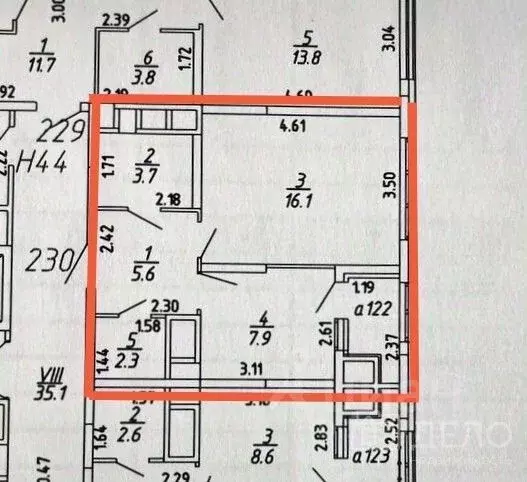 1-к кв. Рязанская область, Рязань Мервинская ул., 37 (35.6 м) - Фото 2