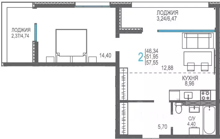 Студия Крым, Сакский район, Лесновское с/пос, с. Прибрежное Розовое ... - Фото 1