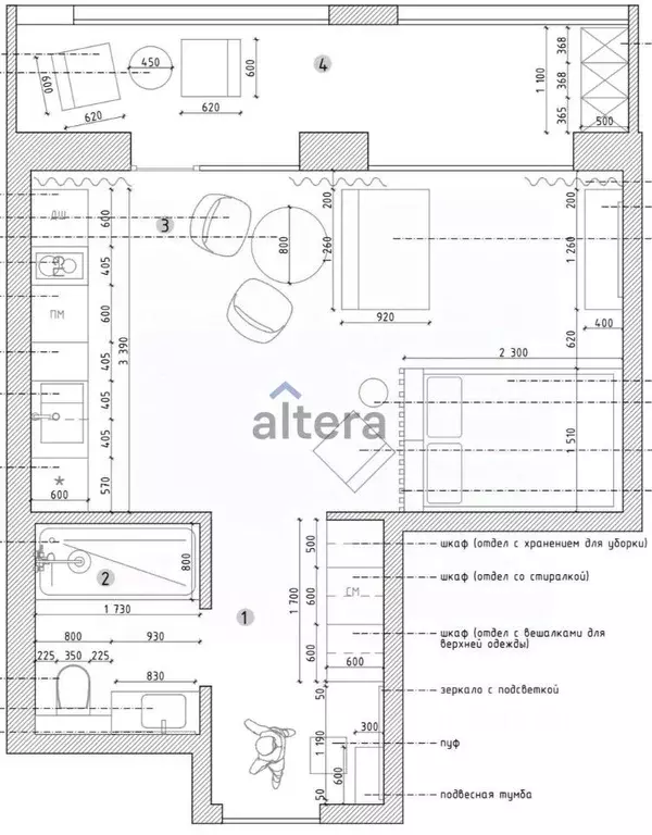 Студия Татарстан, Казань Бухарская ул., 32к1 (32.0 м) - Фото 2