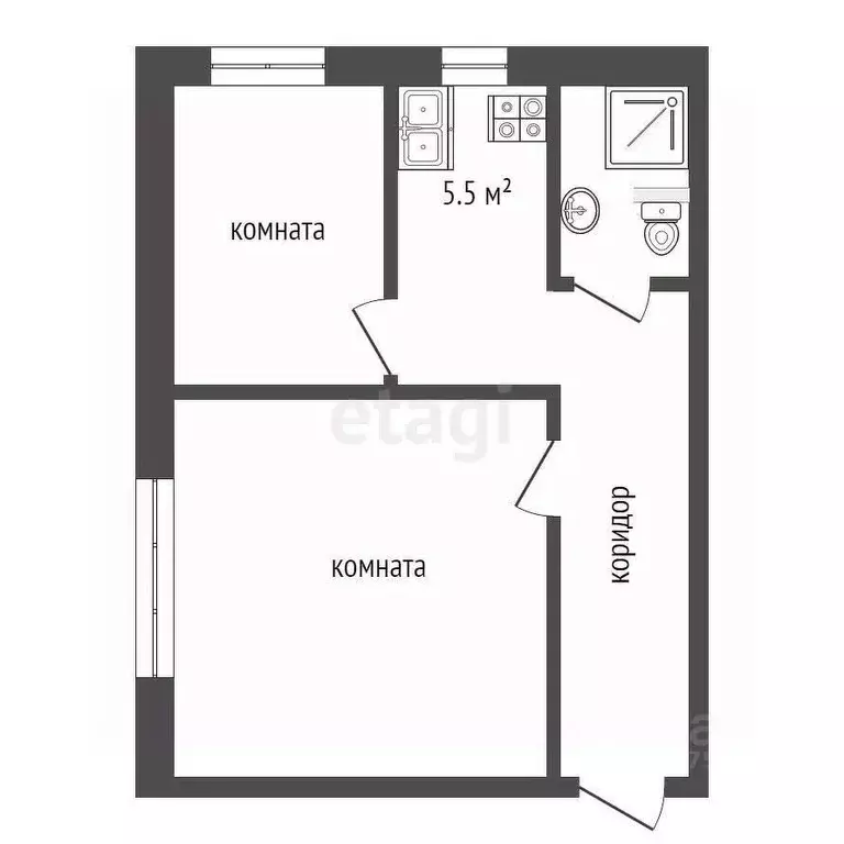 2-к кв. Ярославская область, Ярославль Суздальская ул., 31 (36.2 м) - Фото 2