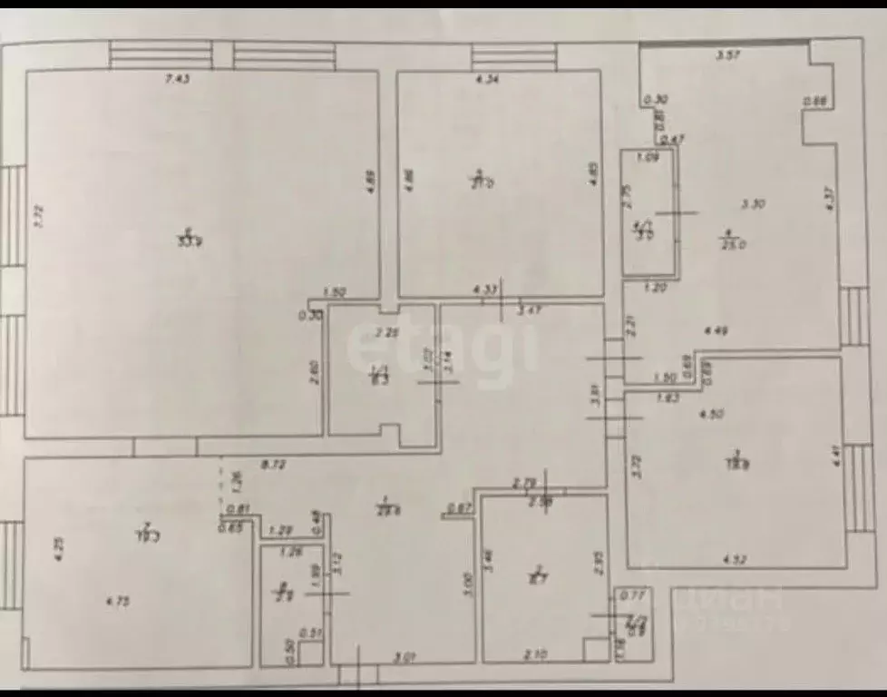 4-к кв. Татарстан, Казань ул. Мулланура Вахитова, 6 (192.6 м) - Фото 2