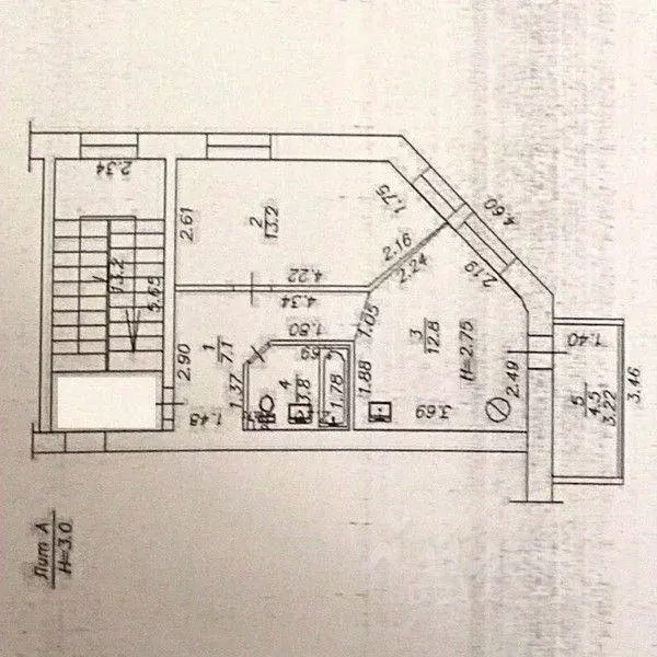 Квартира, 1 комната, 41.4 м - Фото 0