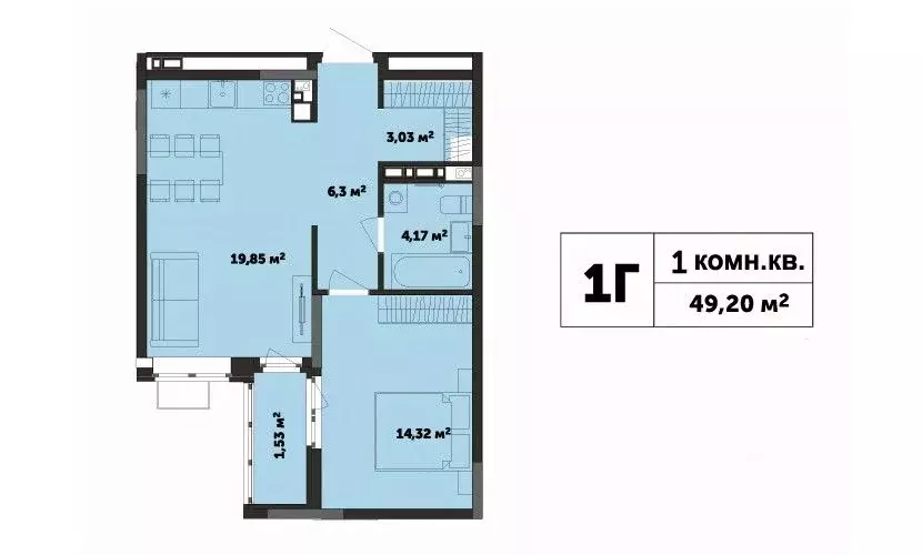 1-к кв. Удмуртия, Ижевск ул. Академика Павлова (49.2 м) - Фото 1