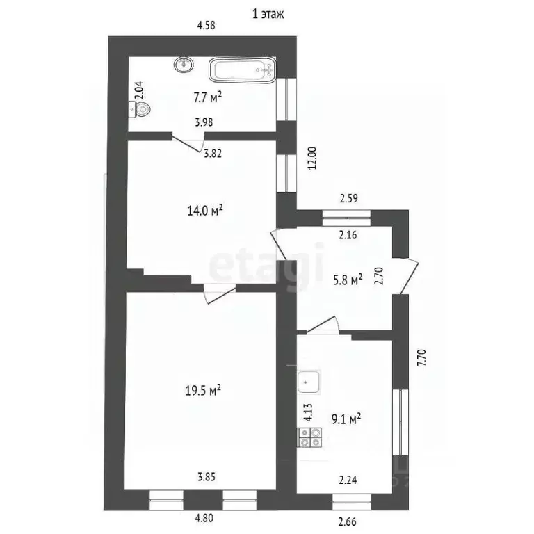 Дом в Севастополь ул. Причальная, 11 (92 м) - Фото 1