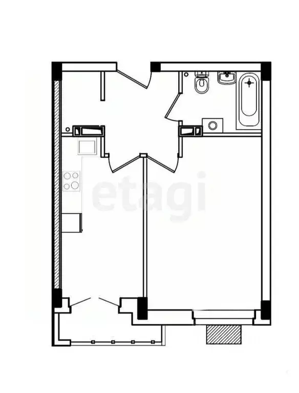 1-к кв. Смоленская область, Смоленск ул. Александра Степанова, 10 ... - Фото 2