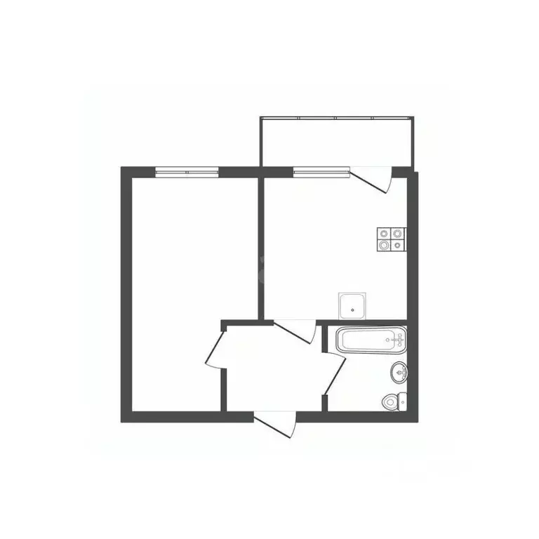 1-к кв. Белгородская область, Шебекино Московская ул., 9 (36.0 м) - Фото 2