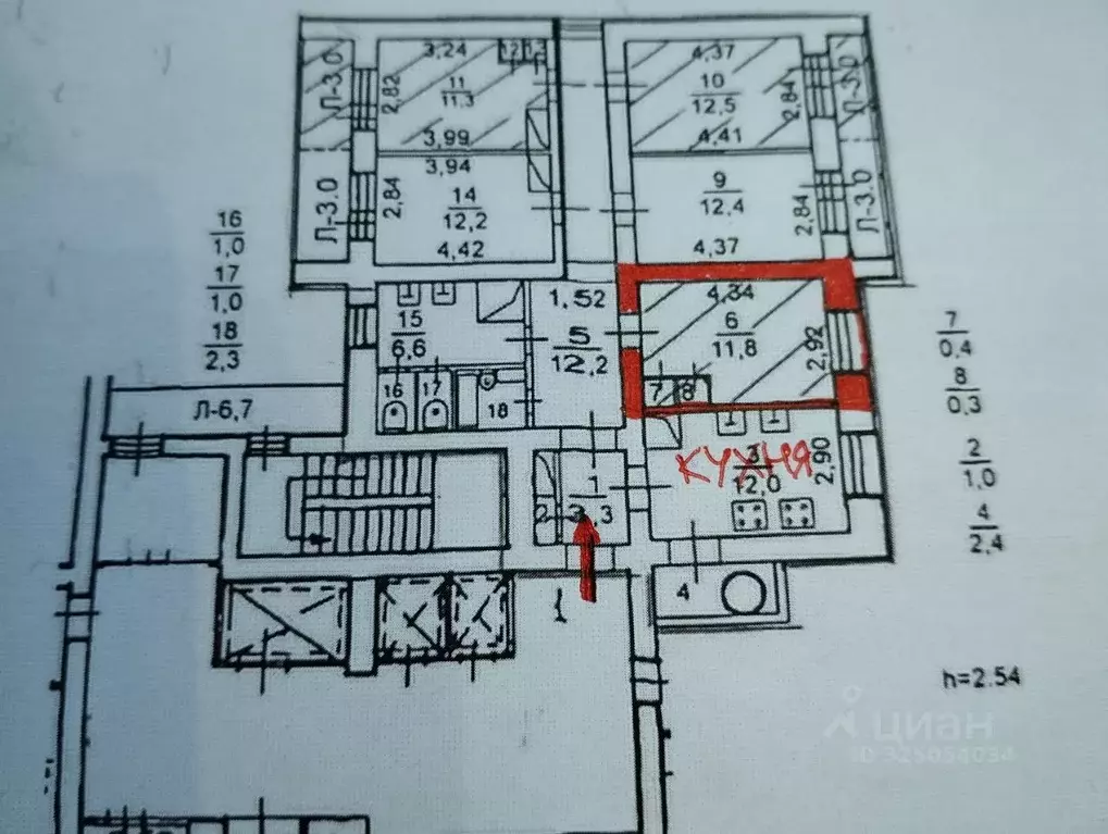 Комната Санкт-Петербург просп. Ударников, 49к1 (11.8 м) - Фото 1