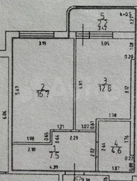 1-к. квартира, 41,6 м, 8/8 эт. - Фото 0