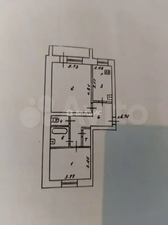 2-к. квартира, 51,7 м, 3/5 эт. - Фото 0