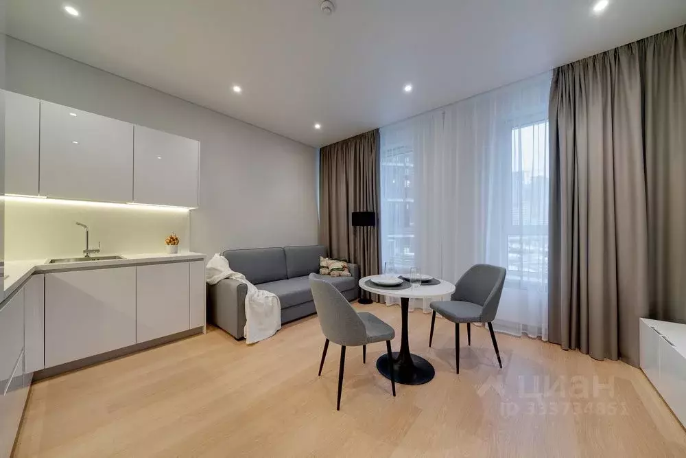 Студия Москва Шелепихинская наб., 34к4 (34.0 м) - Фото 1