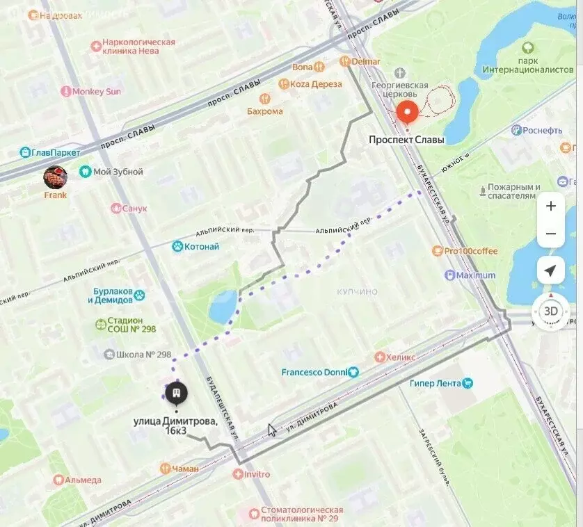 1-комнатная квартира: Санкт-Петербург, улица Димитрова, 16к3 (32 м) - Фото 1
