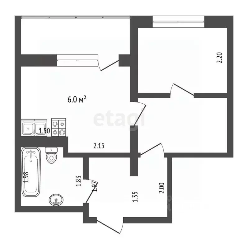 1-к кв. Московская область, Красногорск городской округ, Нахабино пгт ... - Фото 1