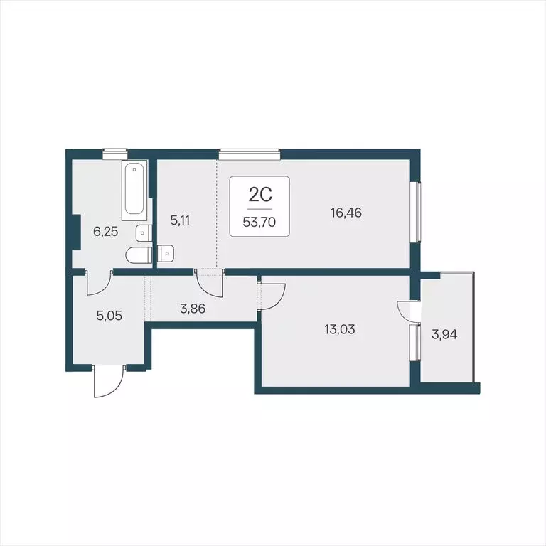 2-комнатная квартира: Новосибирск, Кедровая улица, 80/4 (53.7 м) - Фото 0