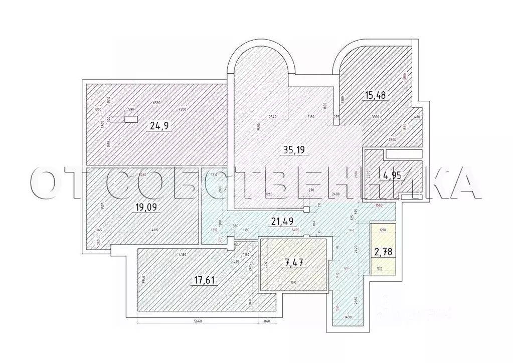 4-к кв. Москва Ленинский просп., 105к1 (149.0 м) - Фото 2