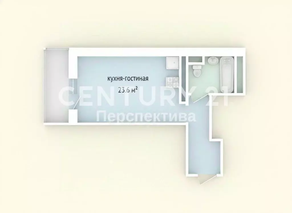 Квартира, студия, 25 м - Фото 1