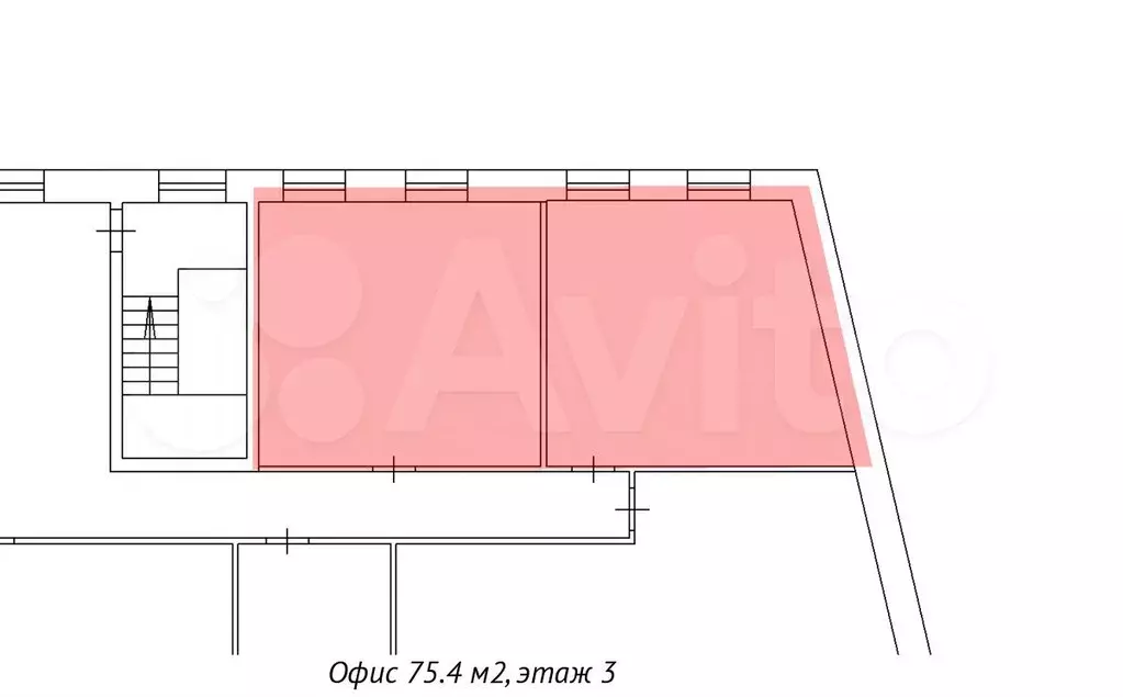 Аренда офиса 75.4 кв.метров, 3 этаж - Фото 0