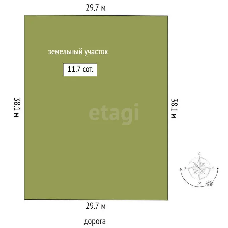 Участок в Нижнетавдинский район, село Иска (11.7 м) - Фото 1