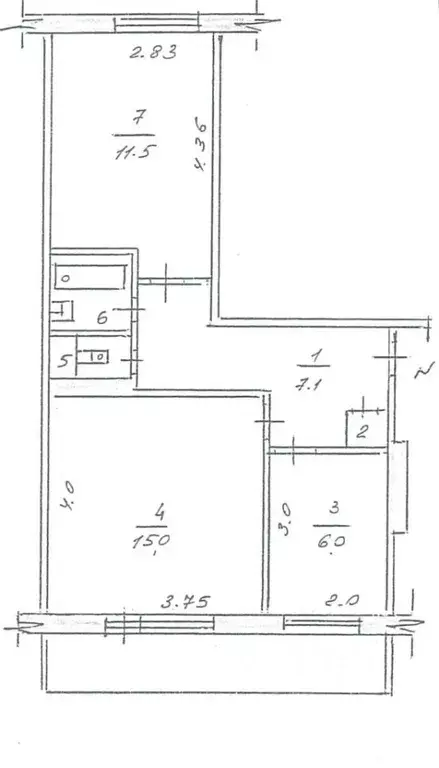 2-к кв. Татарстан, Набережные Челны просп. Чулман, 47 (44.0 м) - Фото 1