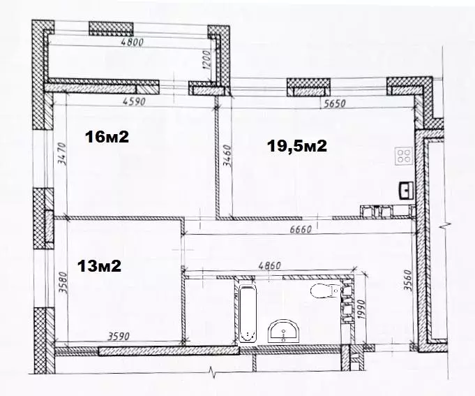 3-к кв. Омская область, Омск Взлетная ул., 13 (69.8 м) - Фото 2