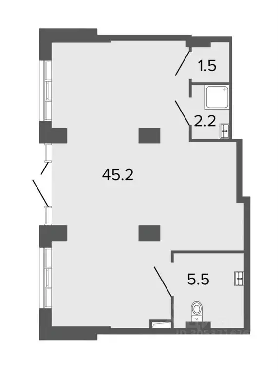 Помещение свободного назначения в Санкт-Петербург Глухарская ул., 26 ... - Фото 1