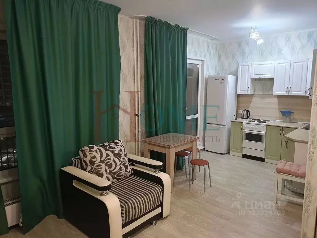 Студия Новосибирская область, Новосибирск ул. Ясный Берег, 5 (33.0 м) - Фото 2