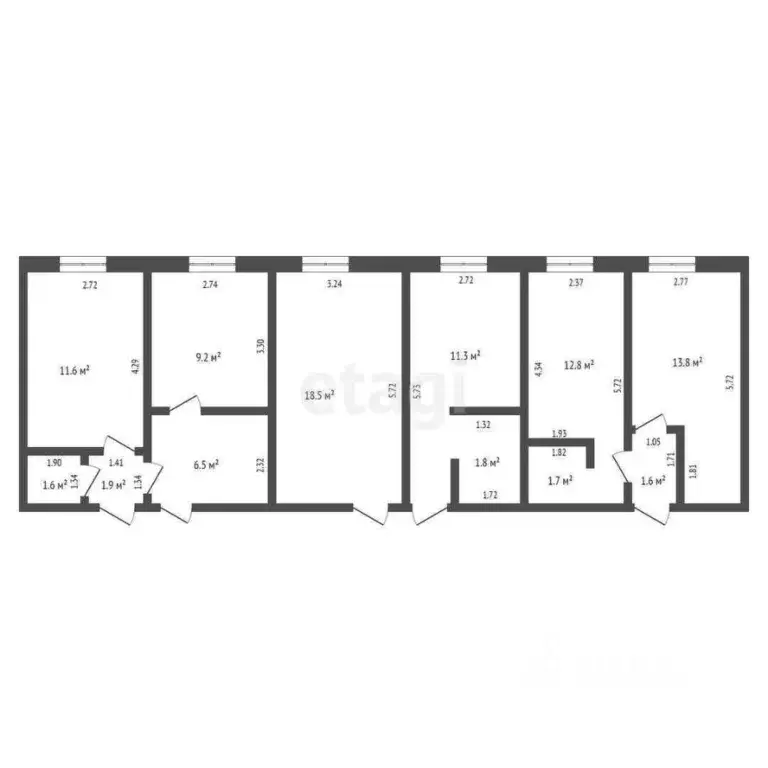 Дом в Ямало-Ненецкий АО, Новый Уренгой Монтажник мкр, 82 (96 м) - Фото 2