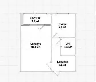 1-к. квартира, 36 м, 3/10 эт. - Фото 0
