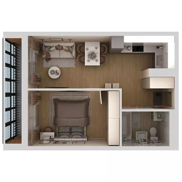 2-к кв. Пермский край, Пермь ул. 3-я Нейвинская, 5 (39.6 м) - Фото 2