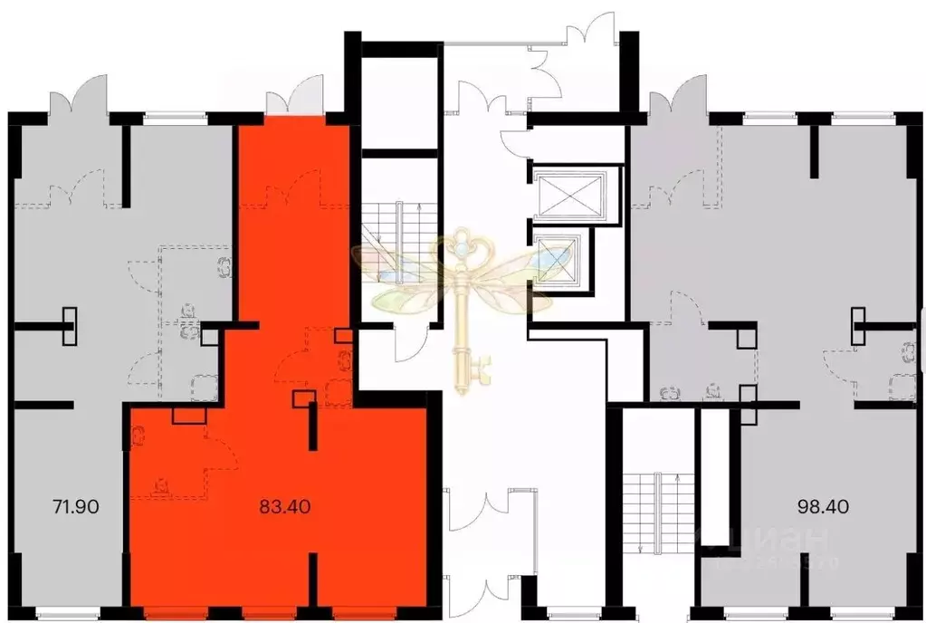 Помещение свободного назначения в Москва Кольская ул., 8к1 (83 м) - Фото 1