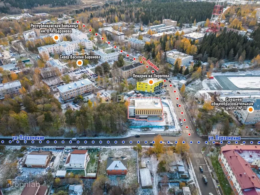 Помещение свободного назначения в Карелия, Петрозаводск ул. Пирогова, ... - Фото 2