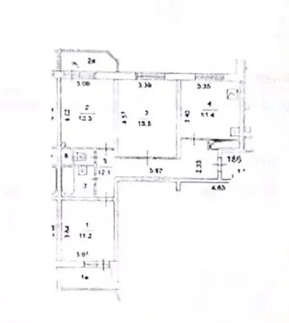 3-к кв. Москва Орехово-Зуевский проезд, 14 (67.3 м) - Фото 2