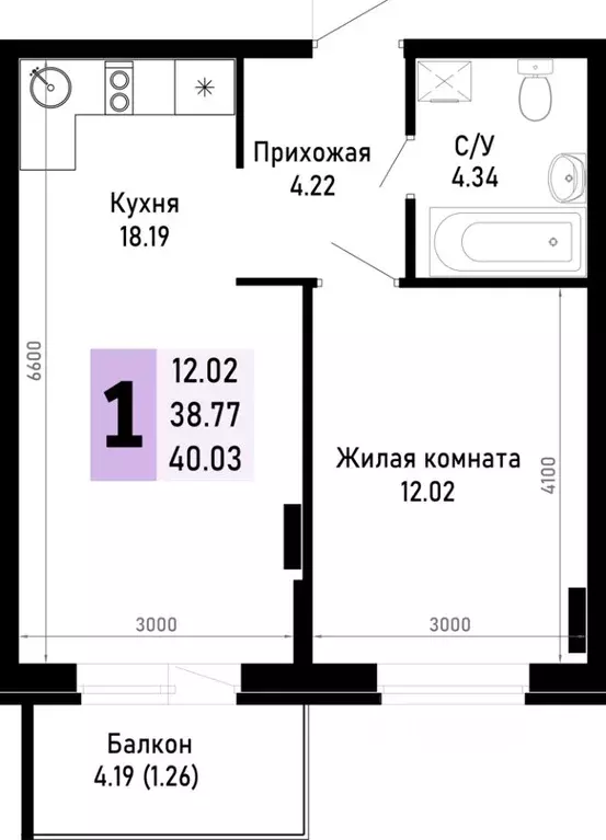 1-к кв. Краснодарский край, Анапа муниципальный округ, Нижняя ... - Фото 0
