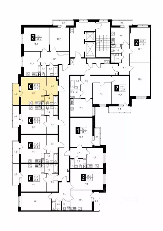 Студия Московская область, Подольск Красная Горка мкр, ул. Садовая, 14 ... - Фото 1