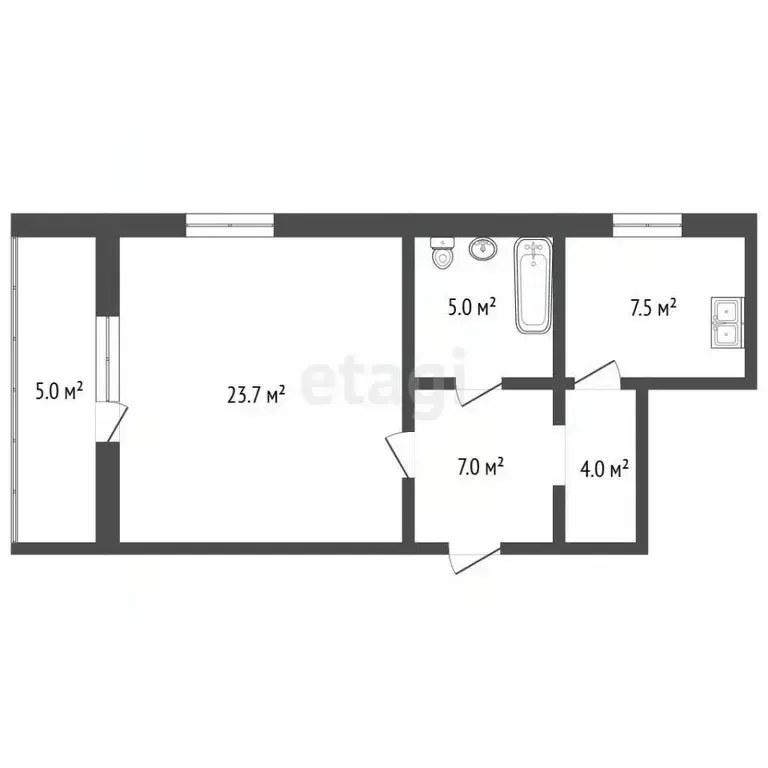 1-к кв. Севастополь ул. Астана Кесаева, 8/4 (47.2 м) - Фото 2
