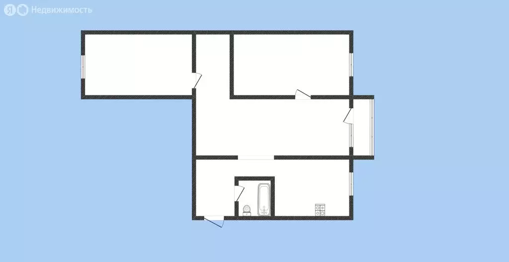 3-комнатная квартира: Черкесск, Первомайская улица, 43 (55.4 м) - Фото 1