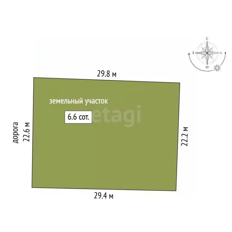 Участок в Марий Эл, Медведевский район, Сидоровское с/пос, Новотроицк ... - Фото 2