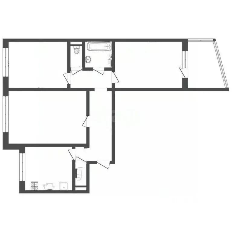 3-к кв. Алтайский край, Бийск Советская ул., 216 (62.8 м) - Фото 1