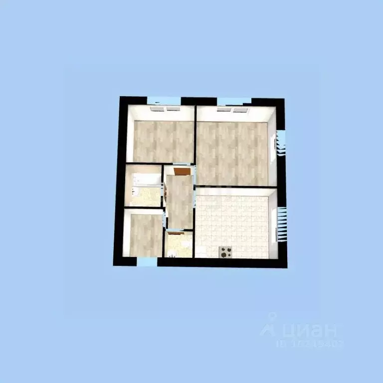 3-к кв. Башкортостан, Уфа Коммунистическая ул., 115/1 (58.75 м) - Фото 1