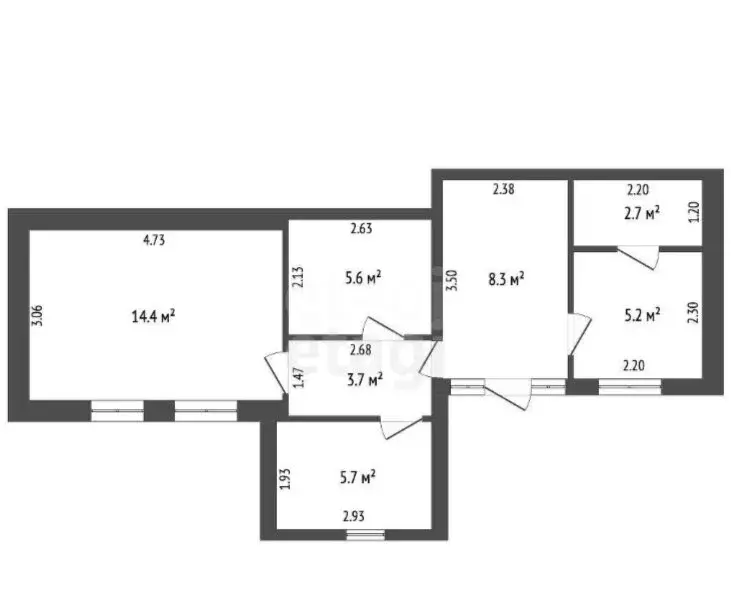 Дом в Судак, улица Майора Хвостова (47.8 м) - Фото 0