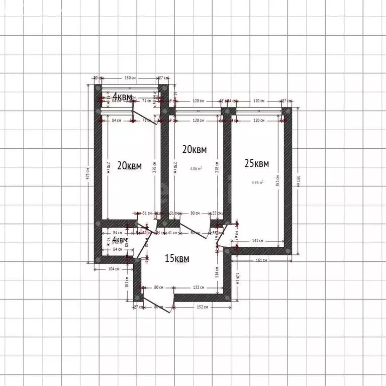 2-комнатная квартира: Махачкала, Гапцахская улица, 8 (88 м) - Фото 1